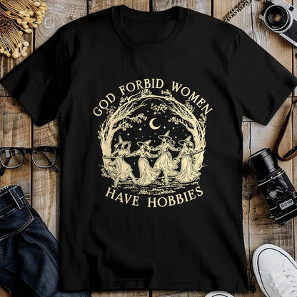 Best Thanksgiving Family Shirt , Funny Thanksgiving UnisexT-Shirt/Hoodie/Sweatshirt HLT00 - God Forbid Women Have Hobbies Funny Witchy Feminist T-Shirt