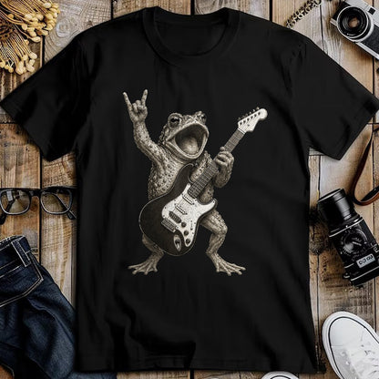 Guitar Lover Shirt, Funny Guitar UnisexT-Shirt/Hoodie/Sweatshirt HLT00 - Frog Playing Guitar Rock and Roll Funny T-Shirt