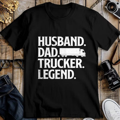 Best Truck Driver Life Shirt, Funny Trucker UnisexT-Shirt/Hoodie/Sweatshirt HLT00 - Funny Trucker Art for Truck Driver Husband Men Dad Trucking T-Shirt Small