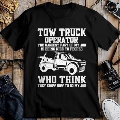 Best Truck Driver Life Shirt, Funny Trucker UnisexT-Shirt/Hoodie/Sweatshirt HLT00 - Funny Tow Truck Driver & Tow Operator Wrecker T-Shirt (1)