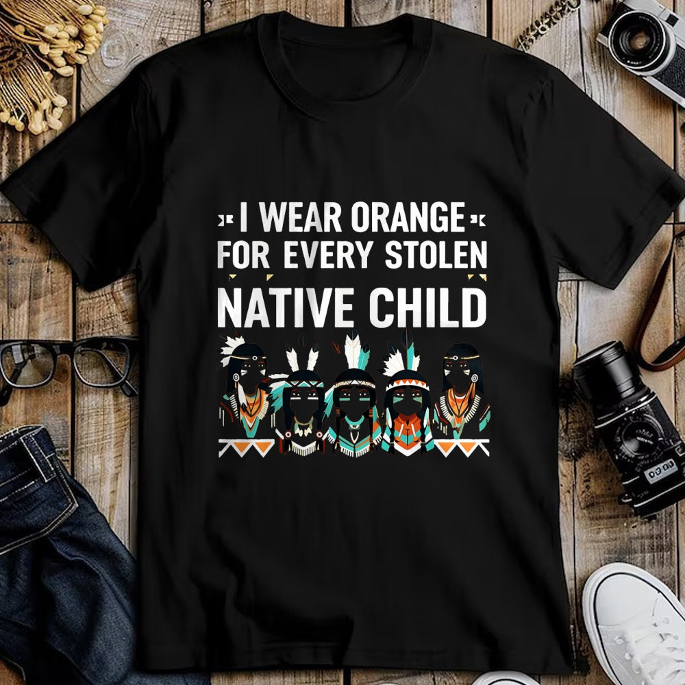 Native American T-Shirts, Vintage Native American Unisex T-Shirt/Hoodie/Sweatshirt HLT00 - I Wear Orange For Every American Native Child Indian Pride (2)