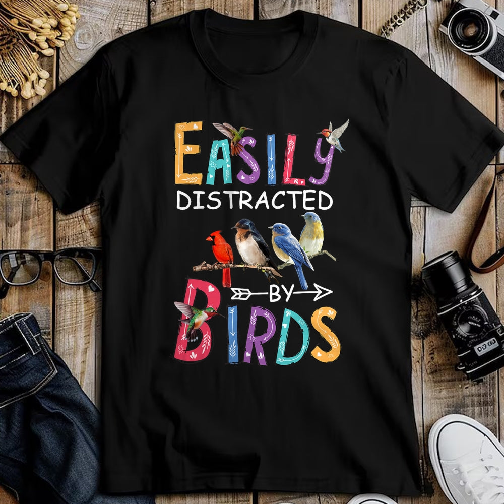 Best Thanksgiving Family Shirt , Funny Thanksgiving UnisexT-Shirt/Hoodie/Sweatshirt HLT00 - Easily Distracted by Birds Funny Bird T-Shirt Small