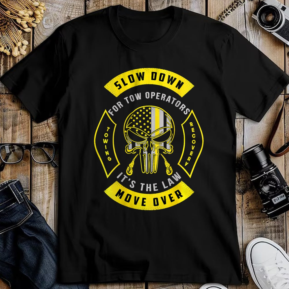 Best Truck Driver Life Shirt, Funny Trucker UnisexT-Shirt/Hoodie/Sweatshirt HLT00 - Tow Lives Matter Thin Yellow Line Tow Truck Driver Shirt T-Shirt