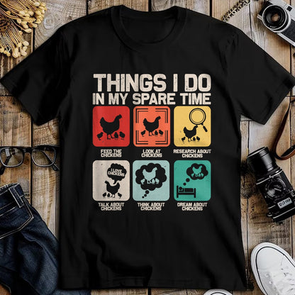 Best Farmer Life Shirt, Funny Farmer UnisexT-Shirt/Hoodie/Sweatshirt HLT00 - Things I Do in My Spare Time Funny Chicken Farmer Kids Teen T-Shirt