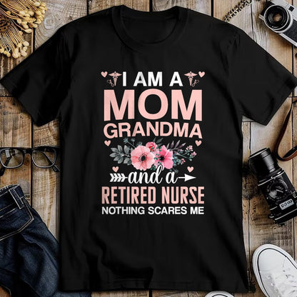 Funny Nurse Shirt, Nurse Unisex T-Shirt/Hoodie/Sweatshirt HLT00 - I'm Nurse Mom Nothing Scares Me RN Mother's Day Nursing Life T-Shirt