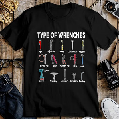 Best Mechanic Life Shirt, Funny Mechanic UnisexT-Shirt/Hoodie/Sweatshirt HLT00 - Toddler Mechanic Types of Wrenches Technician Kids Boy T-Shirt