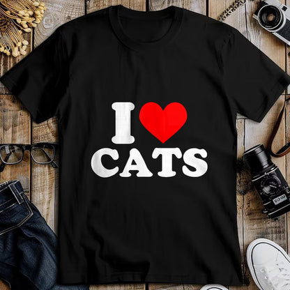 Cat Love Shirt, Funny Cat Lover Gift UnisexT-Shirt/Hoodie/Sweatshirt HLT00 - I Heart Cats - I Heart Cats I Love Cats T-Shirt