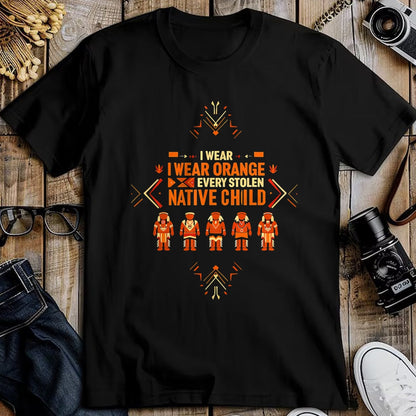 Native American T-Shirts, Vintage Native American Unisex T-Shirt/Hoodie/Sweatshirt HLT00 - I Wear Orange For Every American Native Child