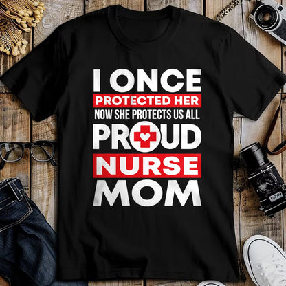 Funny Nurse Shirt, Nurse Unisex T-Shirt/Hoodie/Sweatshirt HLT00 - Proud Nurse Mom Love RN Daughter T-Shirt