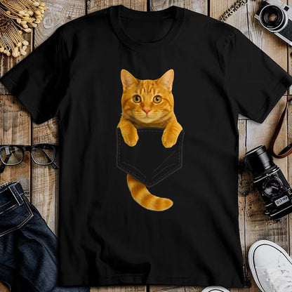 Cat Love Shirt, Funny Cat Lover Gift UnisexT-Shirt/Hoodie/Sweatshirt HLT00 - Cute Tabby Cat Pocket Funny Gifts Cat Mom Cat Dad Cat Lover T-Shirt
