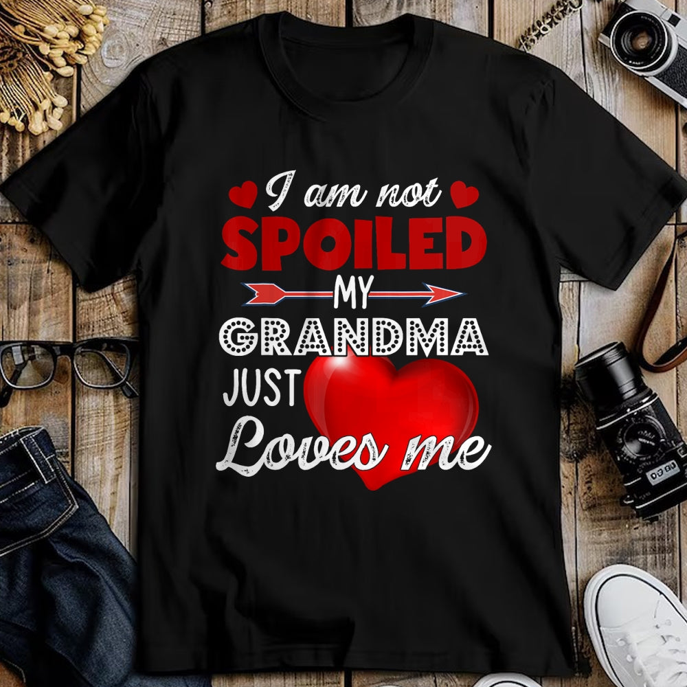 Best Wife Shirt, Wife and Husband Unisex T-Shirt/Hoodie/Sweatshirt HLT00 - I'm Not Spoiled My Grandma Just Loves Me Tees Mother Day T-Shirt