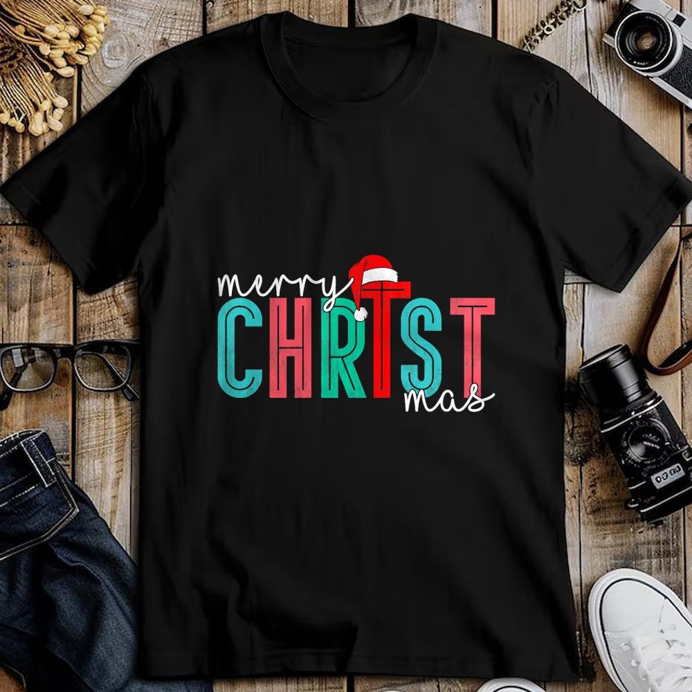 Christian Tee, Christian Faith Unisex T-Shirt/Hoodie/Sweatshirt HLT00 - Merry Christ Mas Christian God Matching Christmas Family Tee T-Shirt