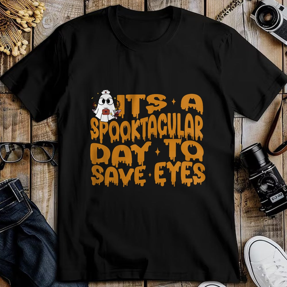 Best Doctor Shirt, Funny Doctor UnisexT-Shirt/Hoodie/Sweatshirt HLT00 - It's A Spooktacular Day to Save Eyes Halloween Eye Doctor T-Shirt