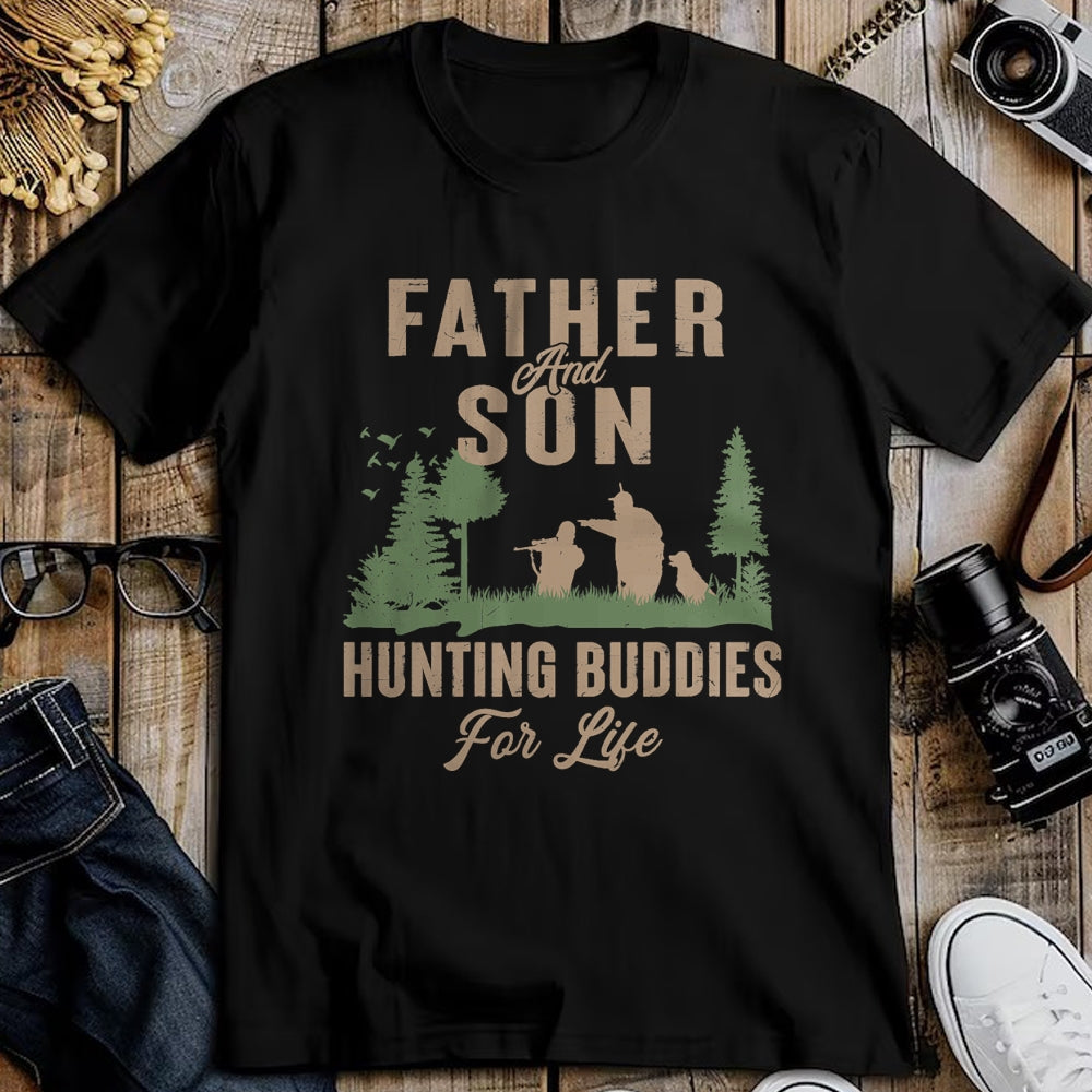 Best Wife Shirt, Wife and Husband Unisex T-Shirt/Hoodie/Sweatshirt HLT00 - Father and Son Hunting Buddies For Life Hunter Husband Dad T-Shirt