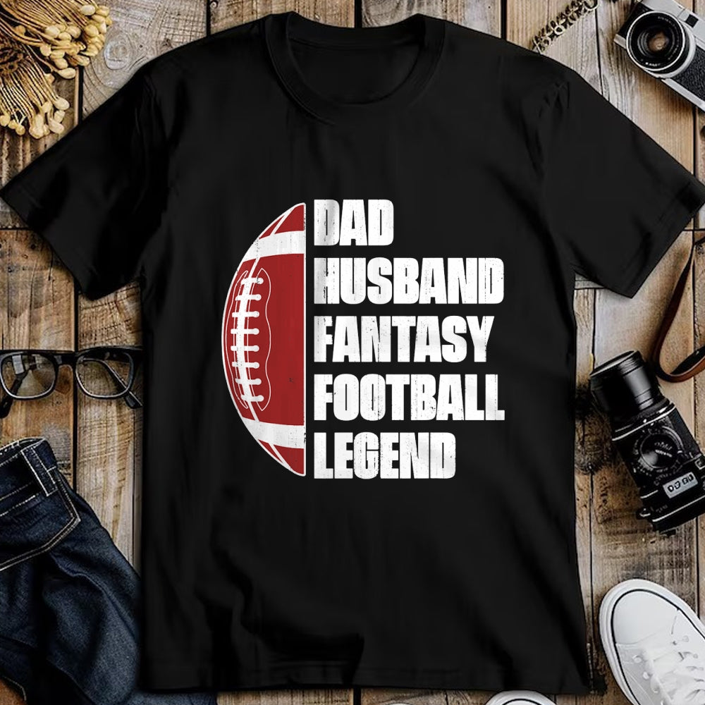 Best Wife Shirt, Wife and Husband Unisex T-Shirt/Hoodie/Sweatshirt HLT00 - Dad Husband Fantasy Football Legend League Funny Fathers Day T-Shirt