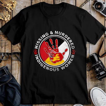 Native American T-Shirts, Vintage Native American Unisex T-Shirt/Hoodie/Sweatshirt HLT00 - MMIW Missing & Murdered Indigenous Women Red Hand