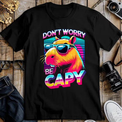 Cute Capybara Shirt, Funny Capybara Unisex T-Shirt/Hoodie/Sweatshirt HLT00 - Cool Retro Capybara Long Sleeve T-Shirt