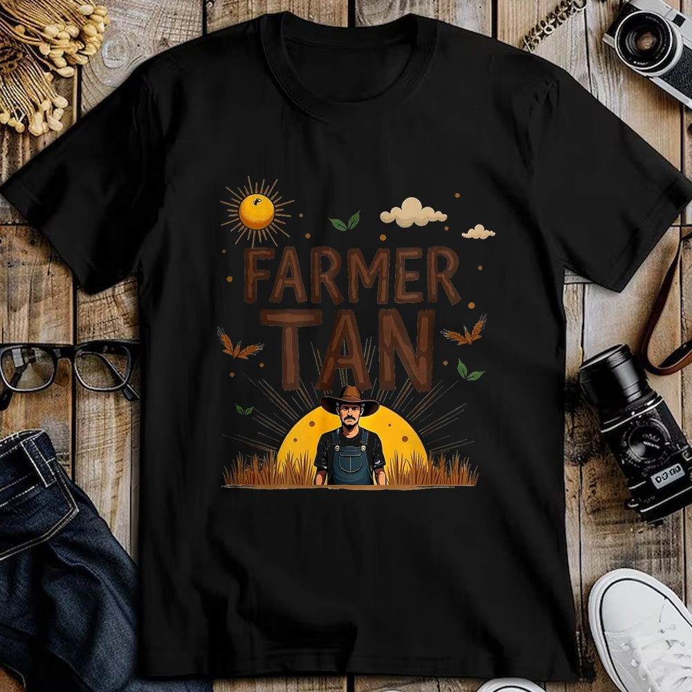 Best Farmer Life Shirt, Funny Farmer UnisexT-Shirt/Hoodie/Sweatshirt HLT00 - Farmer Tan Rustic Sun-Kissed Countryside T-Shirt