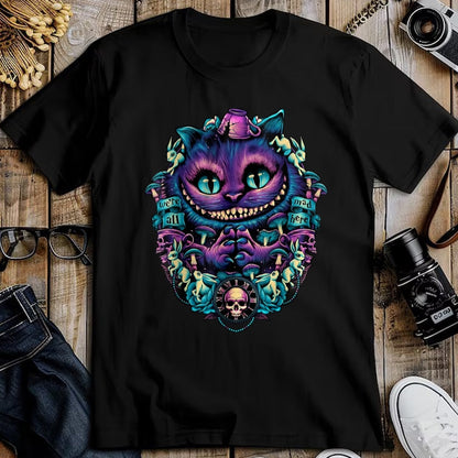 Cat Love Shirt, Funny Cat Lover Gift UnisexT-Shirt/Hoodie/Sweatshirt HLT00 - Cheshire Cat Shirt Alice in Wonderland Graphic T-Shirt, Women, Purple, XX-Large