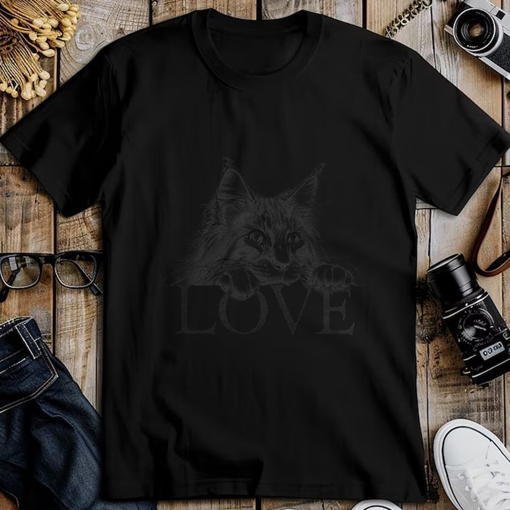 Cat Love Shirt, Funny Cat Lover Gift UnisexT-Shirt/Hoodie/Sweatshirt HLT00 - Maine Coon Cat Love Design T-Shirt