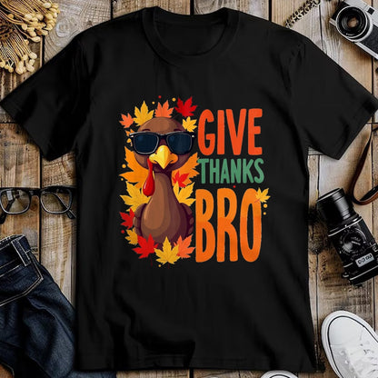 Best Thanksgiving Family Shirt , Funny Thanksgiving UnisexT-Shirt/Hoodie/Sweatshirt HLT00 - Give Thanks Bro Cute Turkey Toddler Thankful Thanksgiving T-Shirt, Men, Black, 3X-Large