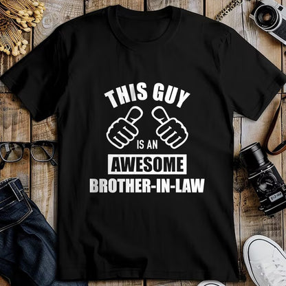 Best Wife Shirt, Wife and Husband Unisex T-Shirt/Hoodie/Sweatshirt HLT00 - This guy awesome brother-in-law from sister-in-law T-Shirt (1)