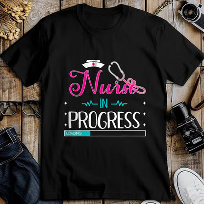 Funny Nurse Shirt, Nurse Unisex T-Shirt/Hoodie/Sweatshirt HLT00 - Nurse In Progress Loading Training Nursing Student T-Shirt