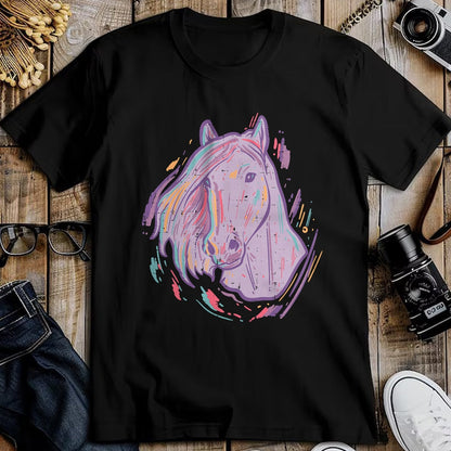 Best Horse Lover Shirt , Funny Horse UnisexT-Shirt/Hoodie/Sweatshirt HLT00 - Purple Horse Painting Animal Art Equestrian Men Women Kids T-Shirt