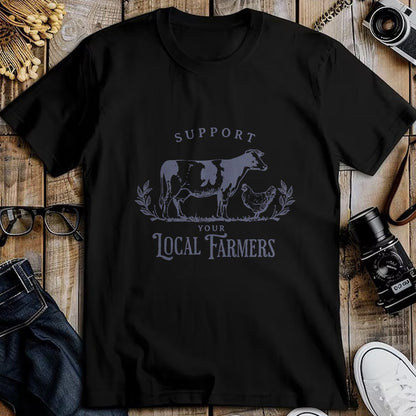 Best Farmer Life Shirt, Funny Farmer UnisexT-Shirt/Hoodie/Sweatshirt HLT00 - Support Your Local Cattle Rancher Farmer Country Farm Life T-Shirt