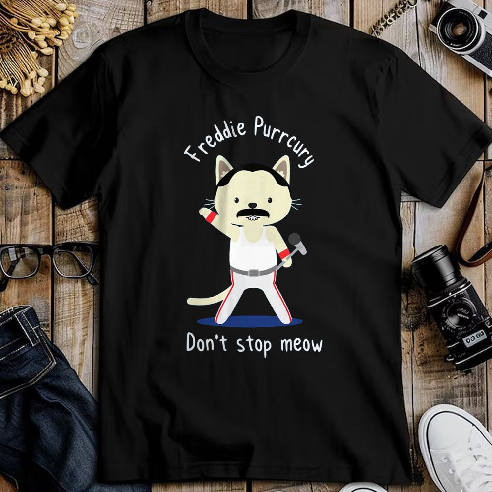 Cat Love Shirt, Funny Cat Lover Gift UnisexT-Shirt/Hoodie/Sweatshirt HLT00 - Don_t Stop Meow Freddie Purrcury Tshirt Gift for Women Men T-Shirt