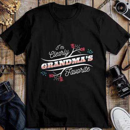 Best Grandma Shirt, Proud Grandma Unisex T-Shirt/Hoodie/Sweatshirt HLT00 - I'm Clearly Grandma's Favorite Granddaughter Grandma, T-Shirt