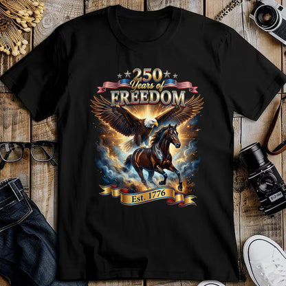 Best Horse Lover Shirt , Funny Horse UnisexT-Shirt/Hoodie/Sweatshirt HLT00 - Patriotic Eagle Horse 250th of Freedom USA 1776 Anniversary T-Shirt