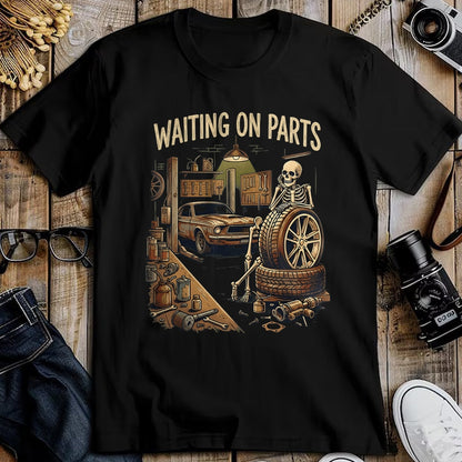 Best Mechanic Life Shirt, Funny Mechanic UnisexT-Shirt/Hoodie/Sweatshirt HLT00 - Waiting On Parts Funny Skeleton Auto Mechanic Car Garage T-Shirt