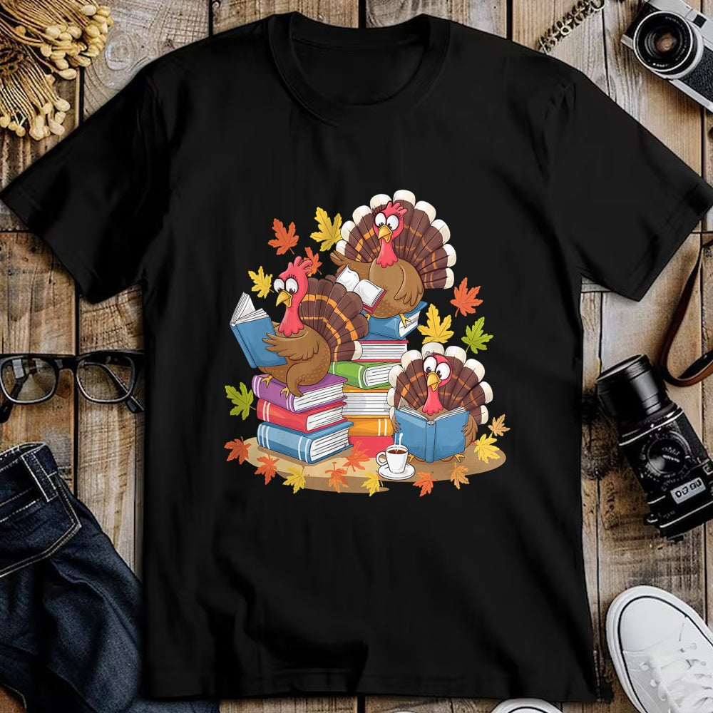 Best Thanksgiving Family Shirt , Funny Thanksgiving UnisexT-Shirt/Hoodie/Sweatshirt HLT00 - Turkey Reading Books Fall Season Thanksgiving Teacher Book T-Shirt