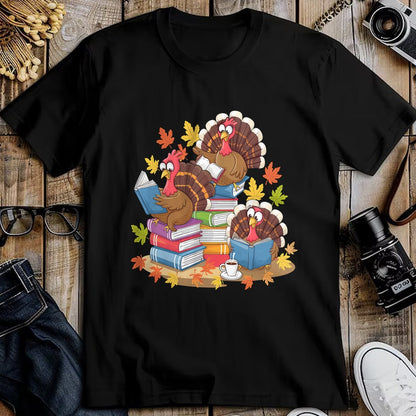 Best Thanksgiving Family Shirt , Funny Thanksgiving UnisexT-Shirt/Hoodie/Sweatshirt HLT00 - Turkey Reading Books Fall Season Thanksgiving Teacher Book T-Shirt