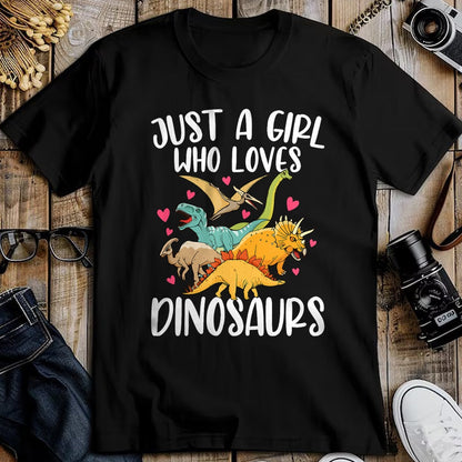 Best Dinosaur Lover Shirt, Funny Dinosaur UnisexT-Shirt/Hoodie/Sweatshirt HLT00 - Just a Girl Who Loves Dinosaurs Women Teen Girls Dinosaur T-Shirt