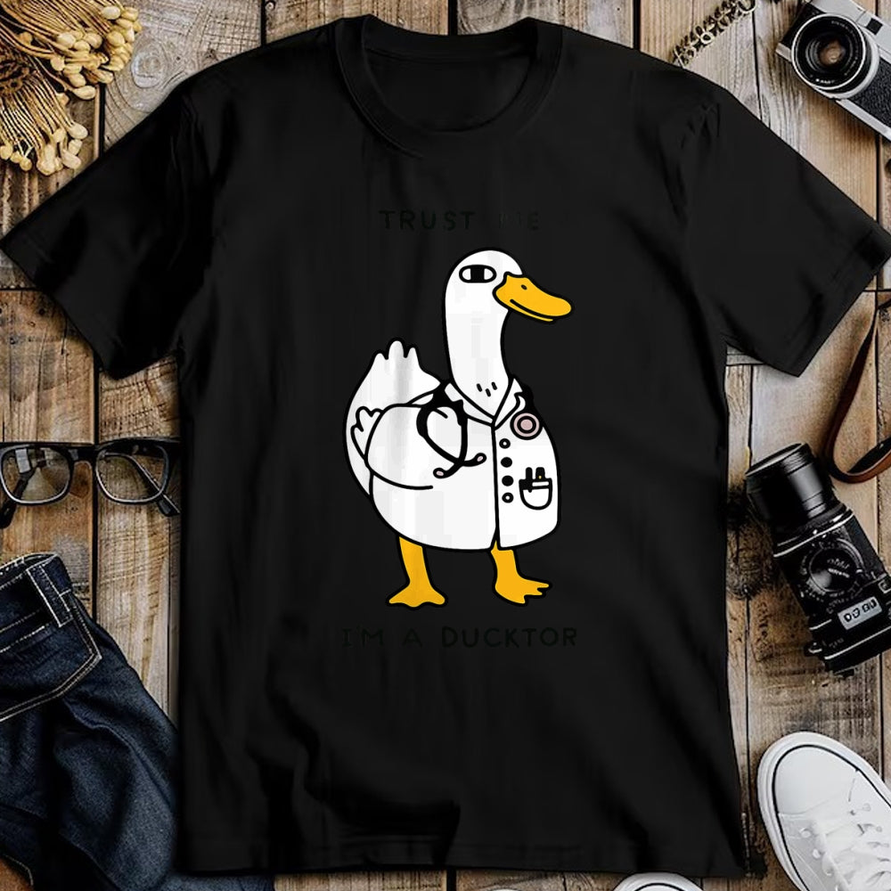 Best Doctor Shirt, Funny Doctor UnisexT-Shirt/Hoodie/Sweatshirt HLT00 - Trust Me Funny I_m A Ducktor - Doctor Sayings T-Shirt