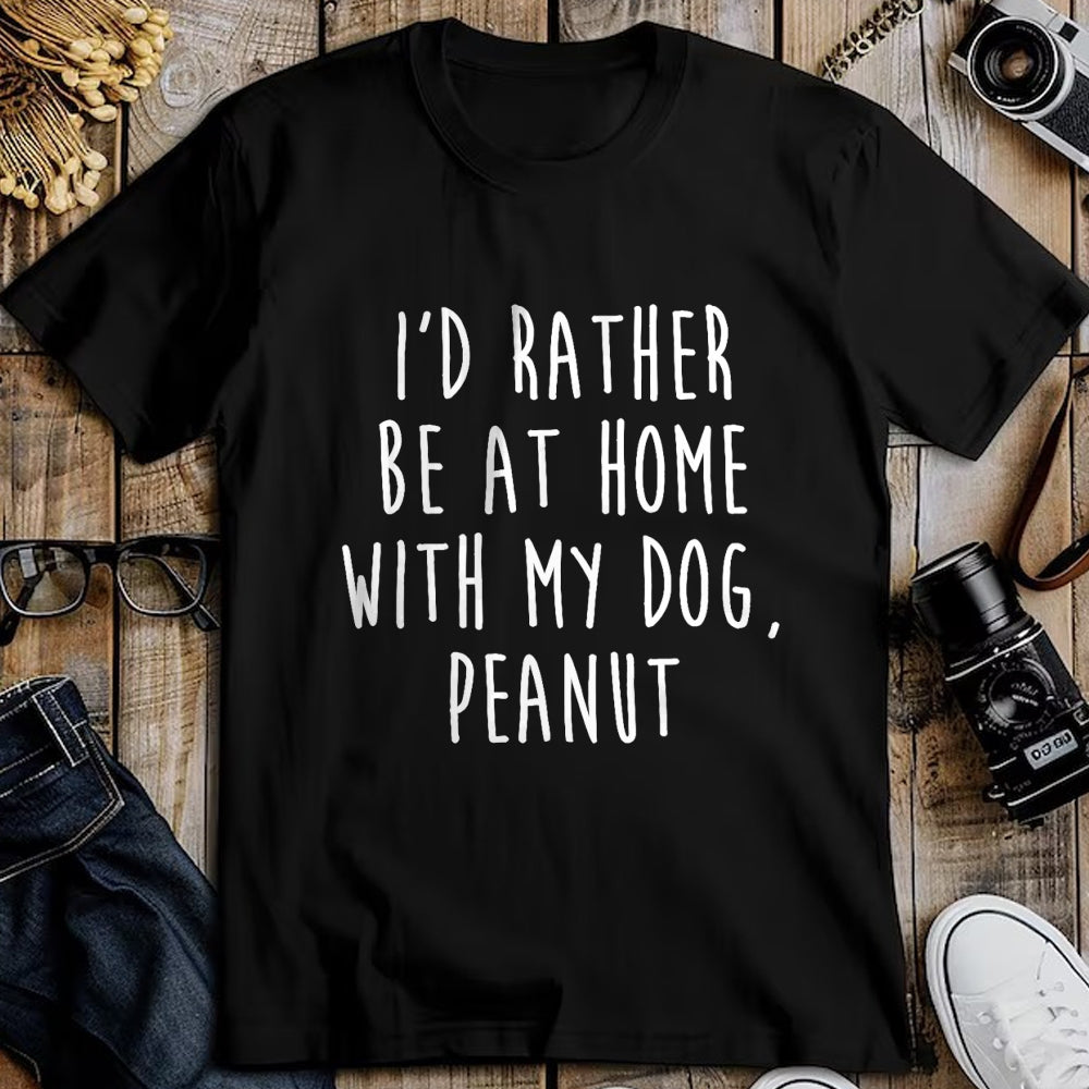 Dog Love Shirt, Dog Lover Gift T-Shirt/Hoodie/Sweatshirt HLT00 - Peanut Dog Name T-Shirt Dog Gift T-Shirt