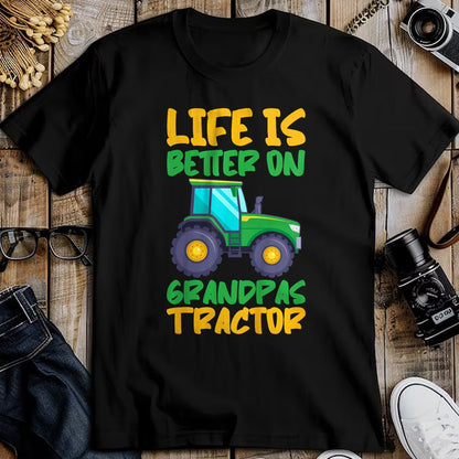 Best Farmer Life Shirt, Funny Farmer UnisexT-Shirt/Hoodie/Sweatshirt HLT00 - Young Farmer Funny Tractor Boy On Grandpas Tractor T-Shirt