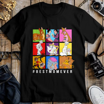 Gift for Mom Shirt, Funny Mom Unisex T-Shirt/Hoodie/Sweatshirt HLT00 - Disney Characters BestMomEver Mother_s Day T-Shirt