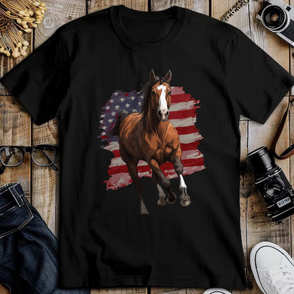 Best Horse Lover Shirt , Funny Horse UnisexT-Shirt/Hoodie/Sweatshirt HLT00 - Horse Equestrian Riding USA Flag US America American Graphic T-Shirt