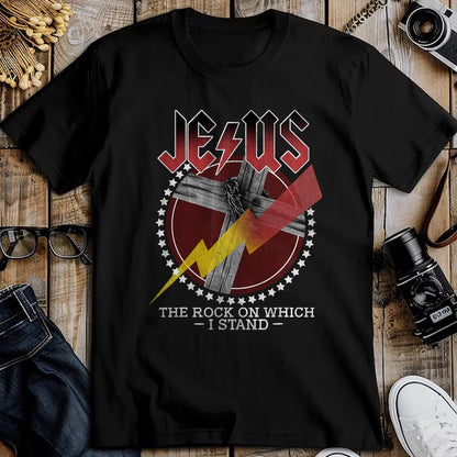 Christian Tee, Christian Faith Unisex T-Shirt/Hoodie/Sweatshirt HLT00 - Jesus The Rocks On Which I Stand, Bible Verse, Christian Tee T-Shirt