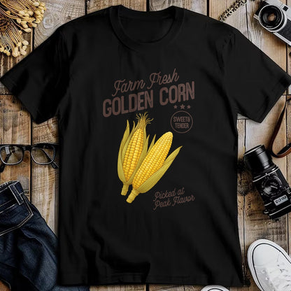 Best Farmer Life Shirt, Funny Farmer UnisexT-Shirt/Hoodie/Sweatshirt HLT00 - Farm Fresh Golden Corn Retro Sweet Vegetable Farmers Market T-Shirt