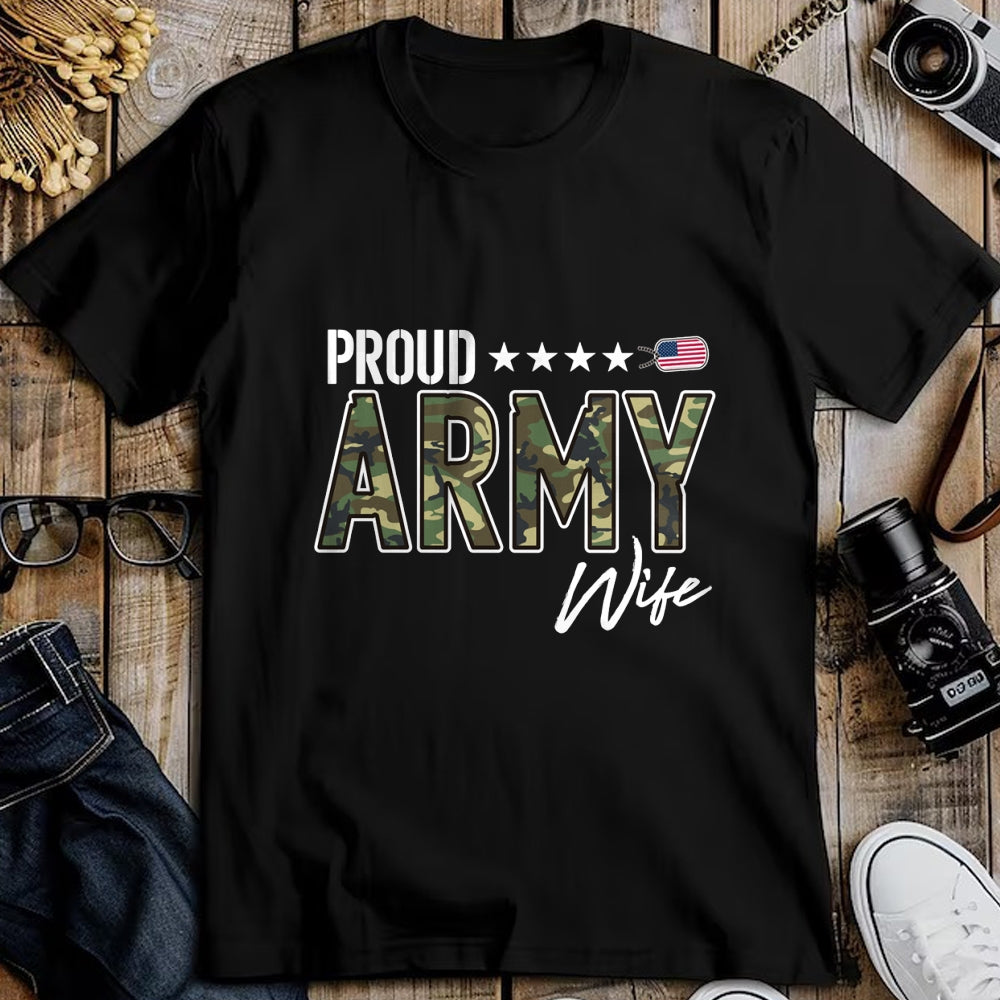 Best Wife Shirt, Wife and Husband Unisex T-Shirt/Hoodie/Sweatshirt HLT00 - Gift for wife T shirt, lucky wife   OCP Proud Army Wife Pullover Hoodie