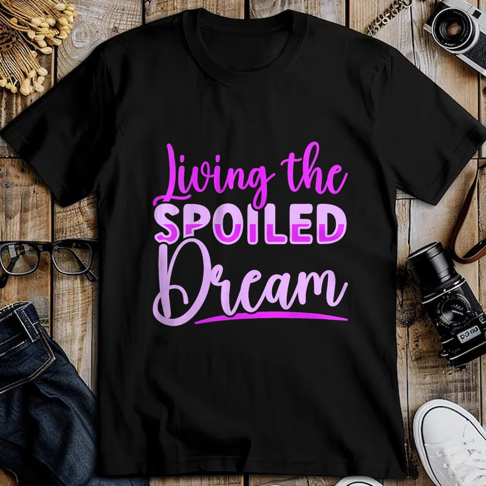 Best Wife Shirt, Wife and Husband Unisex T-Shirt/Hoodie/Sweatshirt HLT00 - Gift for wife T shirt, spoiled wife   Womens Spoiled Wife Living The Spoiled Dream V-Neck T-Shirt (1)