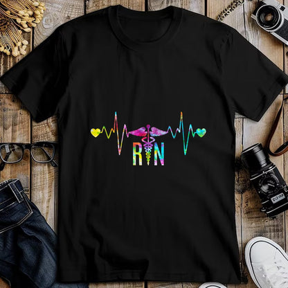 Funny Nurse Shirt, Nurse Unisex T-Shirt/Hoodie/Sweatshirt HLT00 - Womens Lovely RN Registered Nurse Tie Dye - Nurse Tshirts for Women V-Neck T-Shirt