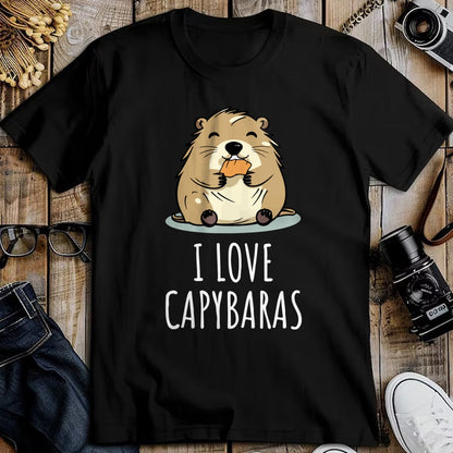 Cute Capybara Shirt, Funny Capybara Unisex T-Shirt/Hoodie/Sweatshirt HLT00 - I Love Capybaras Long Sleeve T-Shirt