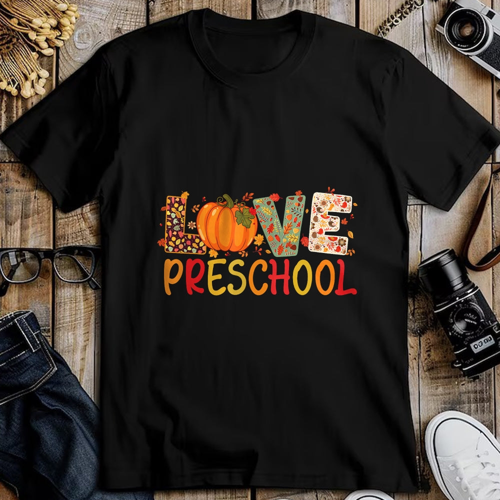 Best Thanksgiving Family Shirt , Funny Thanksgiving UnisexT-Shirt/Hoodie/Sweatshirt HLT00 - Love Preschool Happy Fall Thanksgiving Women Teacher T-Shirt