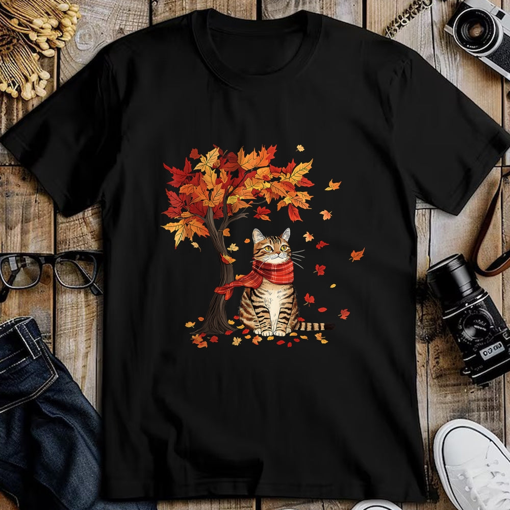Cat Love Shirt, Funny Cat Lover Gift UnisexT-Shirt/Hoodie/Sweatshirt HLT00 - Cat Leaf Fall Tree Hello Autumn Thanksgiving It_s Fall Y_all T-Shirt
