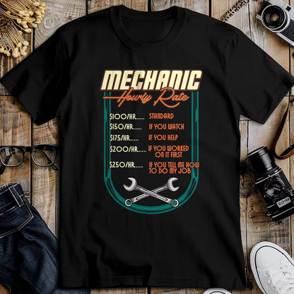 Best Mechanic Life Shirt, Funny Mechanic UnisexT-Shirt/Hoodie/Sweatshirt HLT00 - Mechanic Hourly Rate Car Auto Repairman Labor Rates T-Shirt (2)